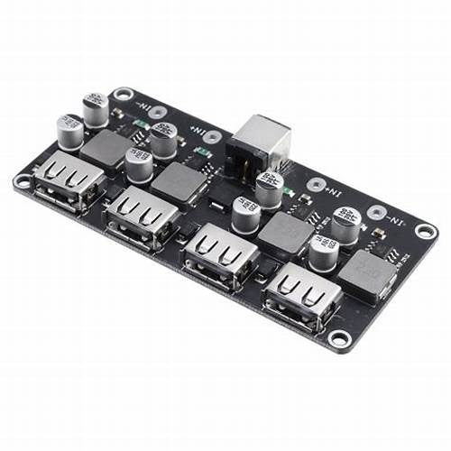 Mh-kc24 4-channel Dc-dc Buck Converter With Qc3.0 Fast Charging - 6-32v To 3v/5v/9v/12v/24v