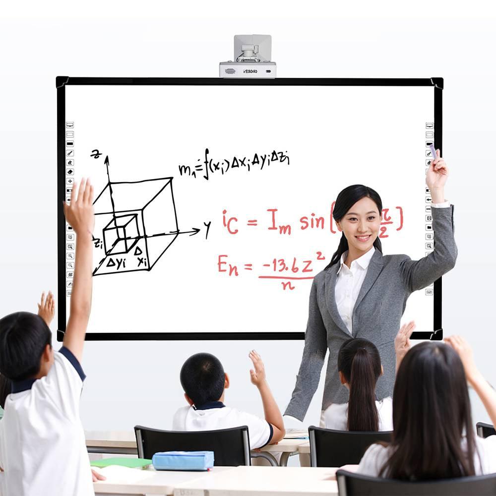 Optiview Interactive Whiteboard Touchable Display 82 Inch Size Working With Projector Opv-wb82