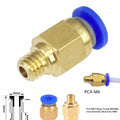 Pc4 M6 Coupler Straight Pneumatic Push In 3d Printer Hotend Connection