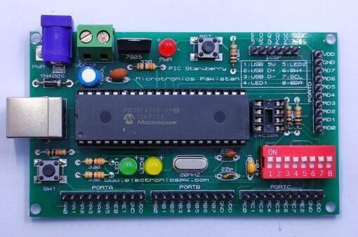 PIC Strawberry Microcontroller Development Board