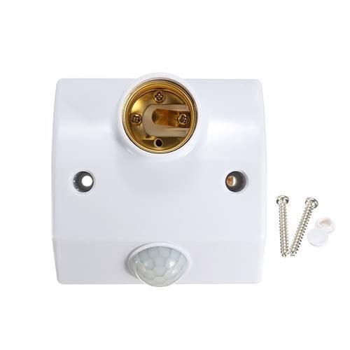 Pir Infrared Motion Sensor Led Lamp Wall Mounted Bulb Holder E27 Ac220v