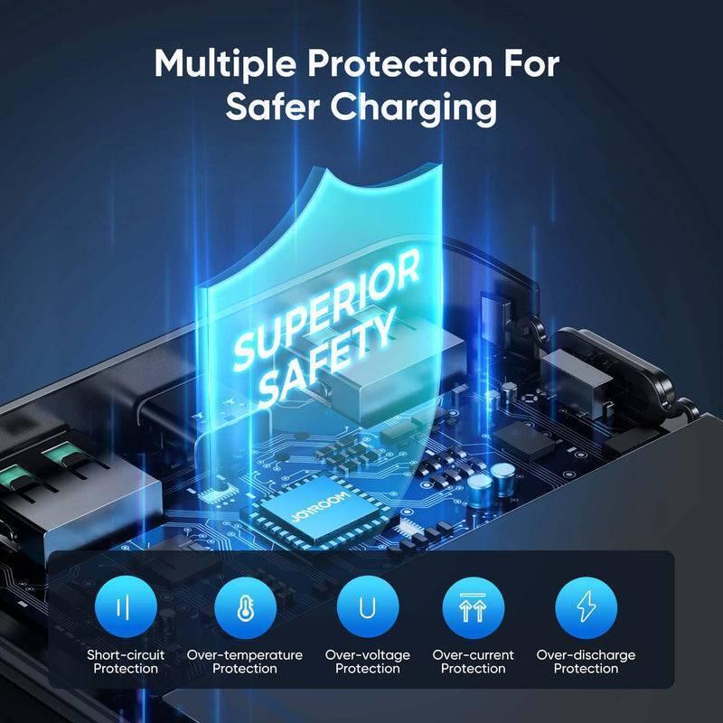 22.5w 30000mah Power Bank 2 Inputs + 3 Output Power Bank Led Display Pd 3.0 Qc 3.0