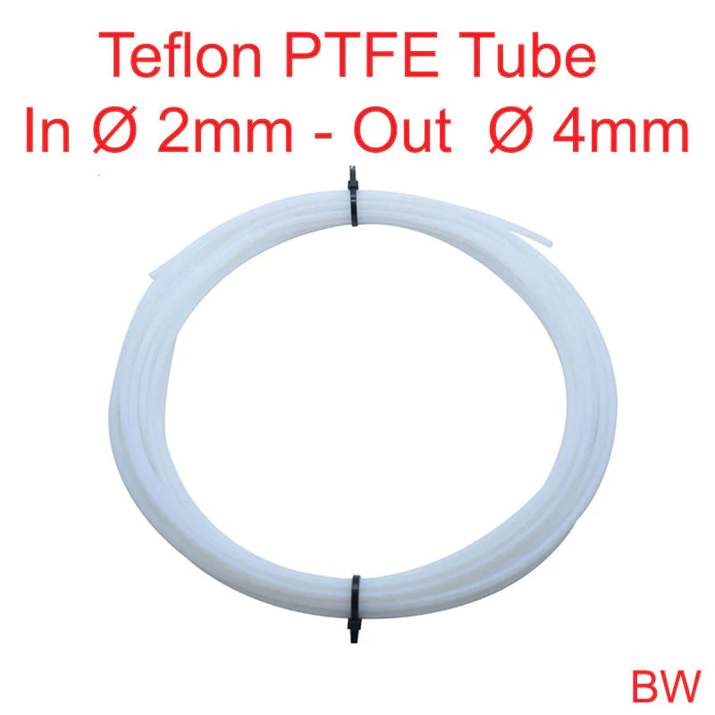 Ptfe Teflon Tube Outer ø 4mm Inner ø 2mm Per Meter