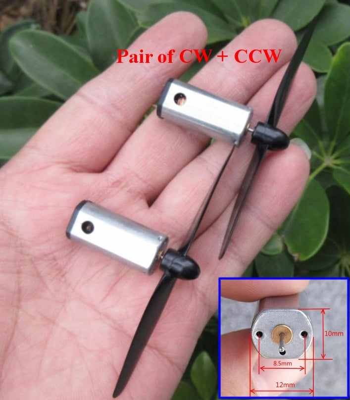 Pair Of N50 Dc Motor With Propellers 3.7v Aircraft