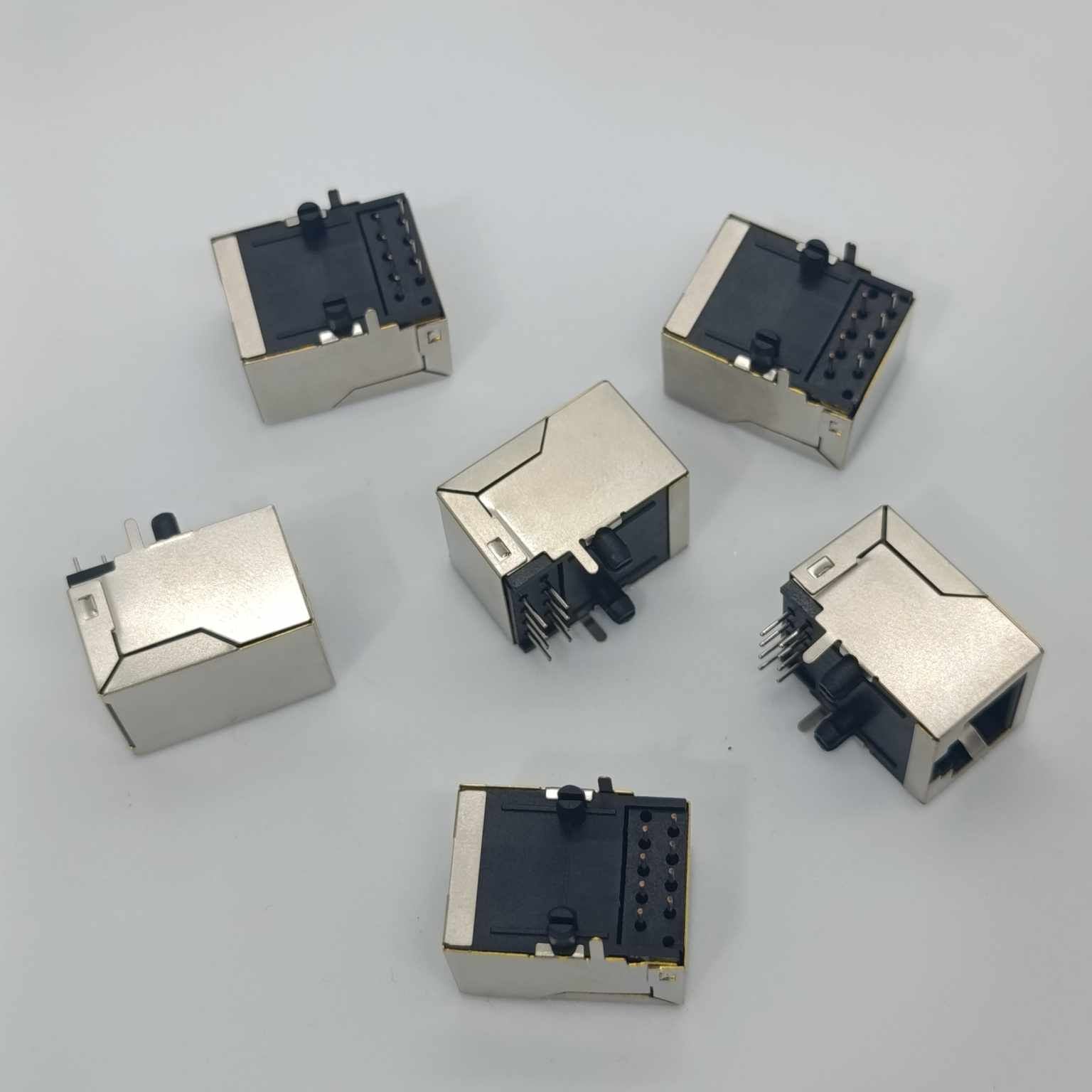 Pcb Mount Rj45 Ethernet Connector