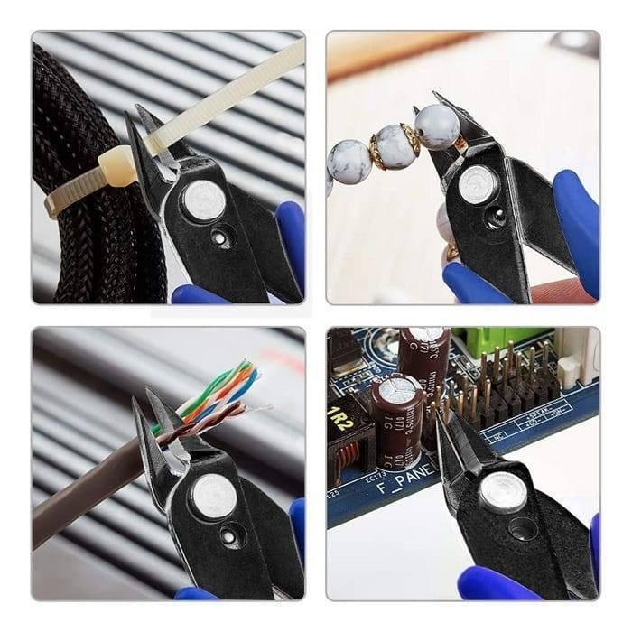 Plato 170 Diy Electronic Diagonal Side Pocket Cutting Pliers Nippers Grip Shear Wire Cutter Tool