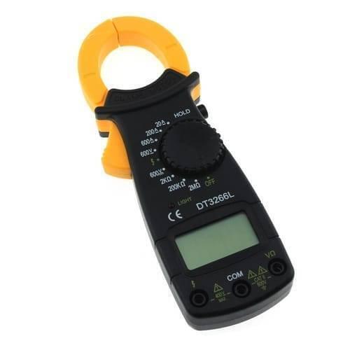 Portable Handheld Digital Clamp Meter Dt3266l Ac Dc Multimeter Voltage Current Resistance Tester