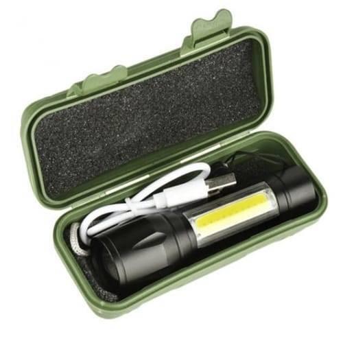 Portable Mini 2 In 1 Led Flasht Light 1000 Lumens 3modes Usb Rechargeable Led Torch Light