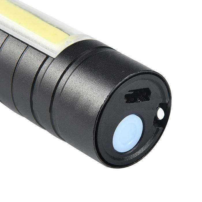 Portable Mini Telescopic Zoom Xpe Cob Led Main Light White Light