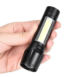 Portable Mini Telescopic Zoom Xpe Cob Led Main Light White Light
