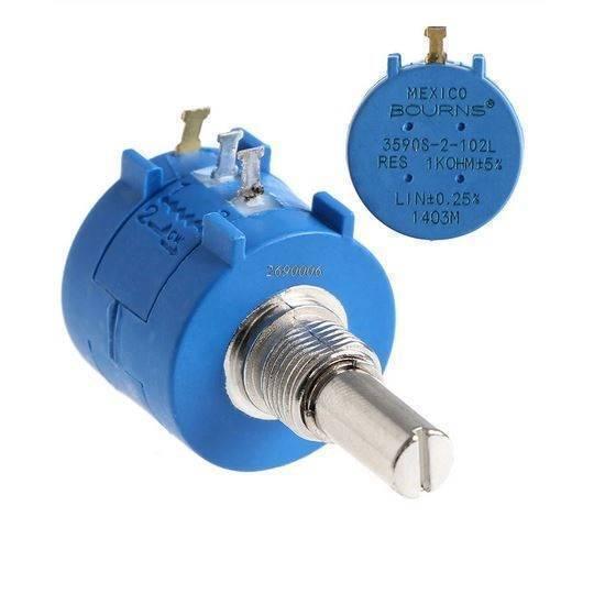 1k Multiturn Potentiometer 1k Ohm 2w Bourns Pot 3590s-2-102l