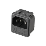 Power Socket 15a 250v Ac 3 Terminal Power Socket With Fuse Holder Connector Power Plug