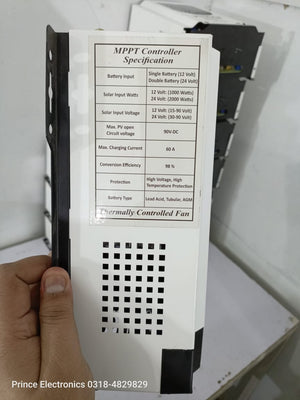 Prince 60A MPPT Solar Charge Controller With Wapda Option