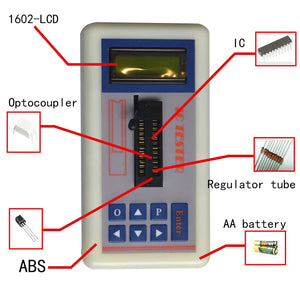 D2260 Professional Integrated Circuit Ic Tester Transistor Tester Online Maintenance Digital Led Transistor Ic Tester