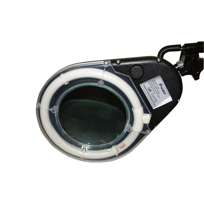 Proskit MA-1225 360° Magnifying Glass Desk Lamp Tool Repair Welding Reading 22W T5 Round Fluorescent Lamp Without Shadow