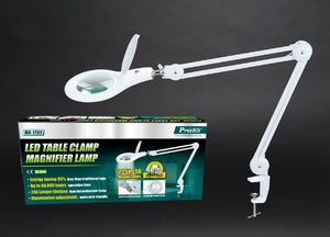 Proskit MA 1209 Clip-on 5D Magnifying Glass LED Light - Perfect for Tool Repair and Detailed Work