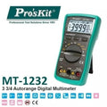 Proskit Autorange Digital Multimeter Mt 1232 For Ac Dc Voltage Current Resistance Temperature Measurement Tester