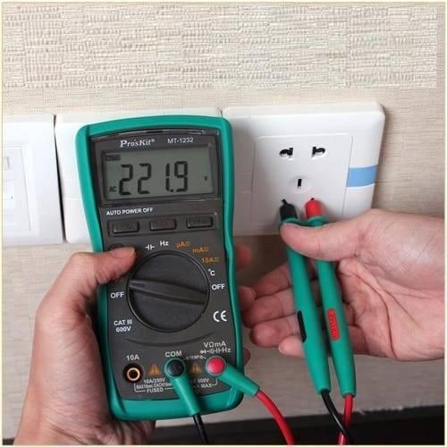 Proskit Autorange Digital Multimeter Mt 1232 For Ac Dc Voltage Current Resistance Temperature Measurement Tester