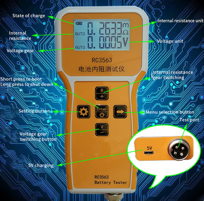 Rc3563 Battery Internal Resistance Tester