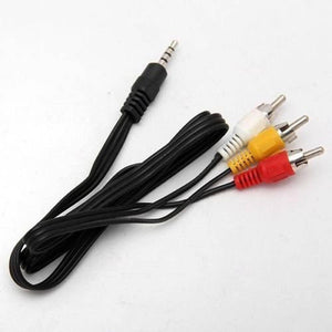 Rca Male To 3.5mm Male Jack Composite Audio Video A/v Cable
