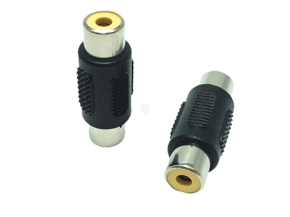 RCA Joiner Coupler Single Female to Female AV Audio Video Cable Cord Socket
