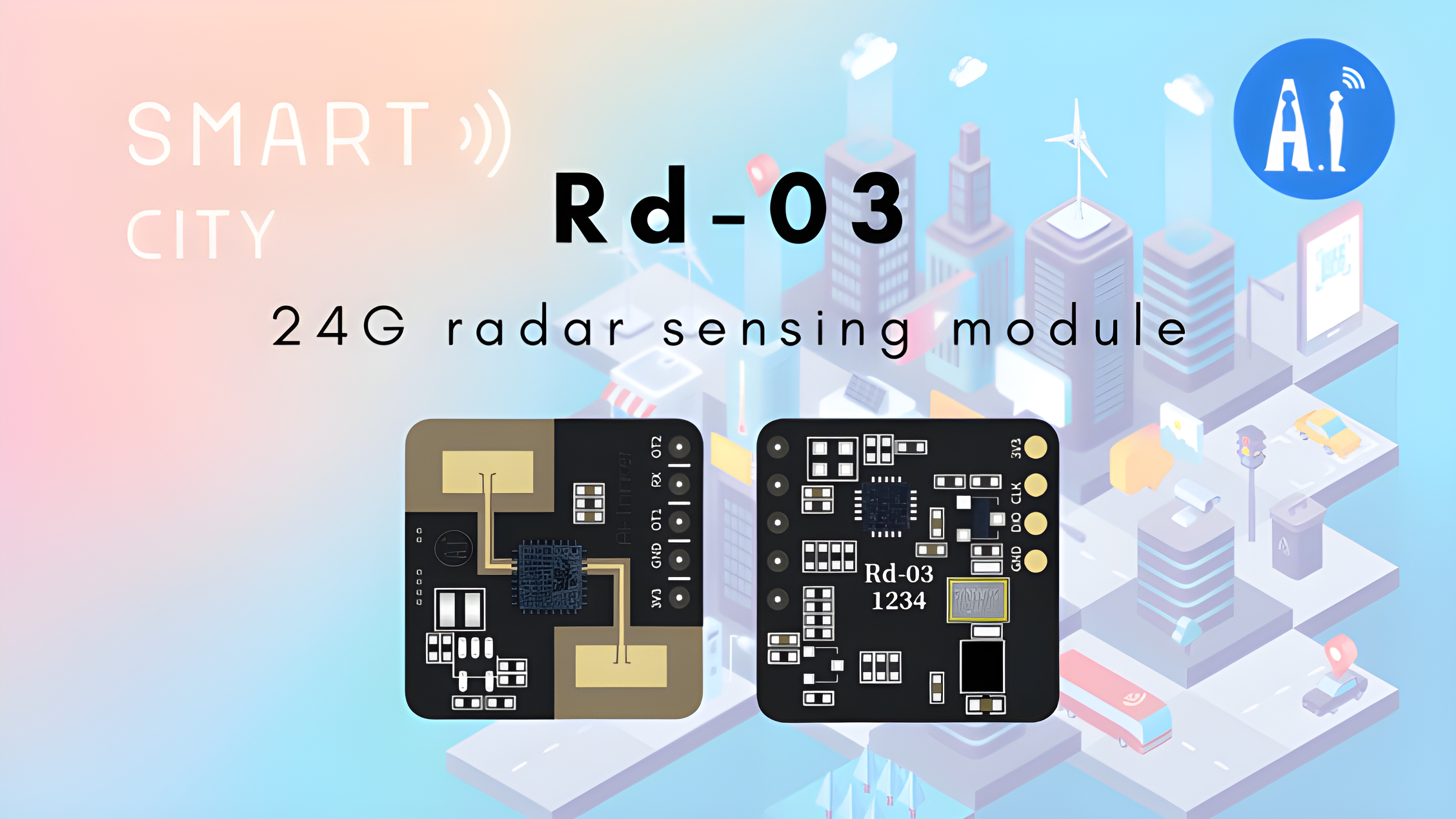 Retired Product Rd-03 Ai-thinker Human Presence Sensor Radar