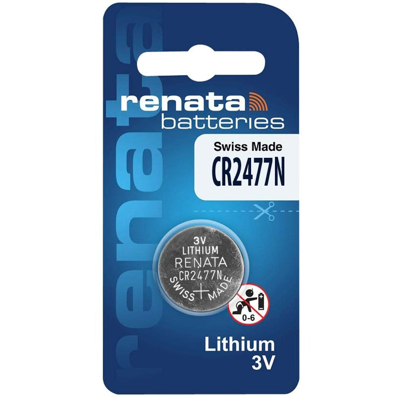RENATA Cell Lithium Battery 3V CR2477N 1 Pieces