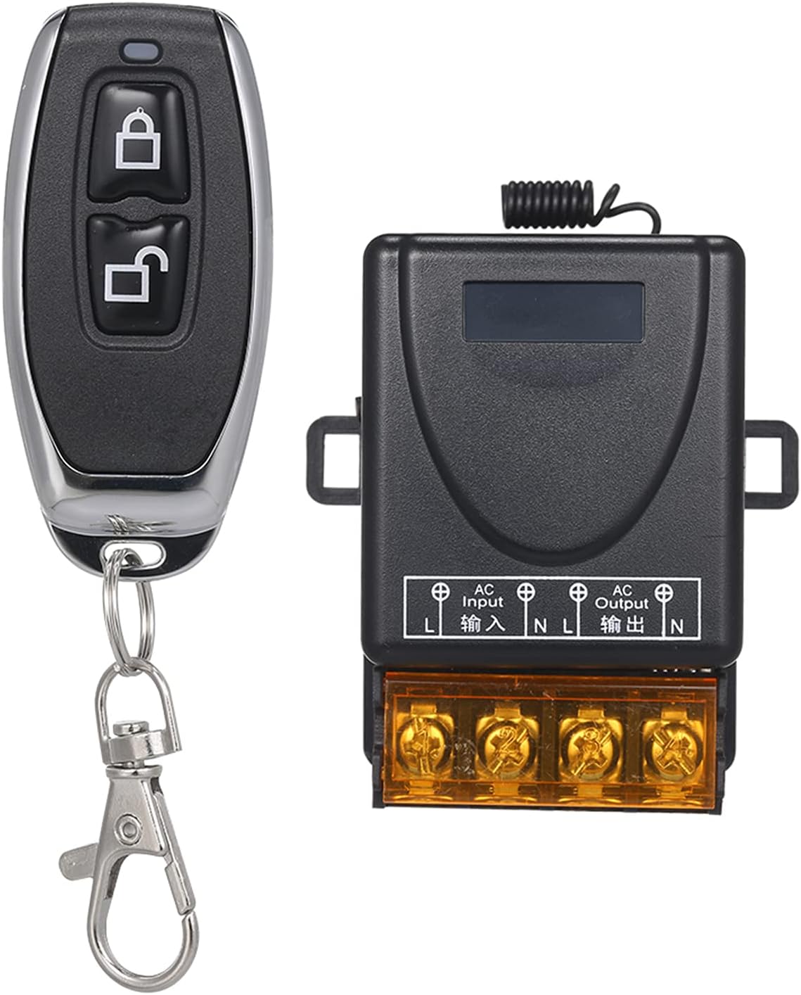 RF Wireless 2 Remote Control Switch 433Mhz AC220V 30A Relay Receiver Transmitter