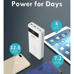Romoss 30000mah 18w Type c Pd 3 Outputs 3 Inputs Fast Charging Portable Charger Battery Pack Sense 8p+ Plus