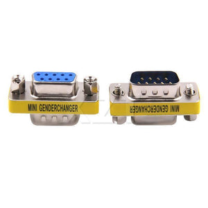 Rs232 Db9 Male To Female Changer Converter 9 Pin