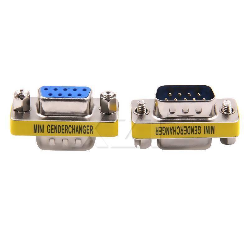 Rs232 Db9 Male To Female Changer Converter 9 Pin