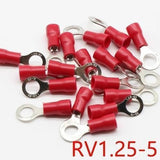 Rv1.25-5 Insulated Crimp Ring Terminal Cable Wire Connector