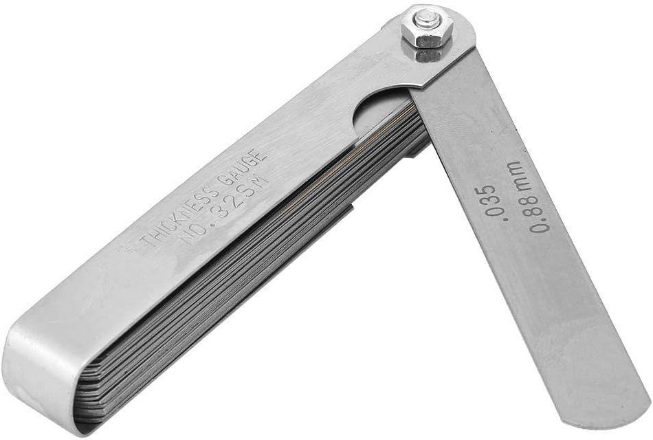 Rangefinder Feeler Gauge 0.04–0.88mm 32 Blades | Metric Valve Thickness Gauge