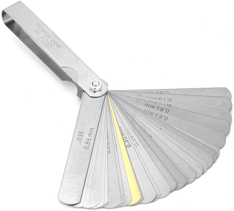 Rangefinder Feeler Gauge 0.04–0.88mm 32 Blades | Metric Valve Thickness Gauge