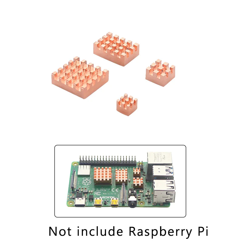 Raspberry Pi 4 Model b Heatsink Metal Copper Heatsink Passive Cooling Pad Heat Dissipation Radiator For Raspberry Pi 4