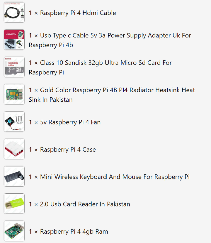 Unleash Your Creativity with the Complete Raspberry Pi 4 Starter Kit from Digilog.pk