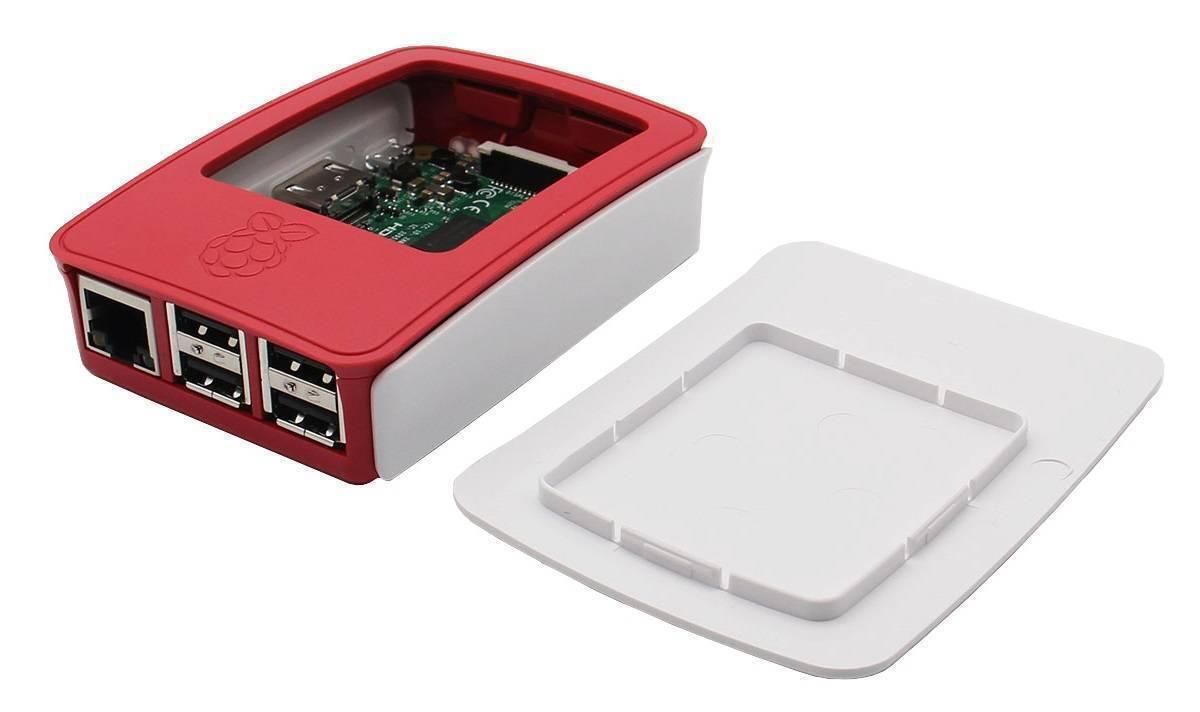Raspberry Pi 3 Case For Raspberry Pi 3 B+ Enclouser Box Red/white Casing
