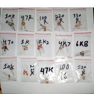150pcs Resistor Pack Of 15 Values 10r,47r,100r,220r,330r,470r,1k,2.2k,4.7k,6.8k,10k,22k,47k,100k,220k