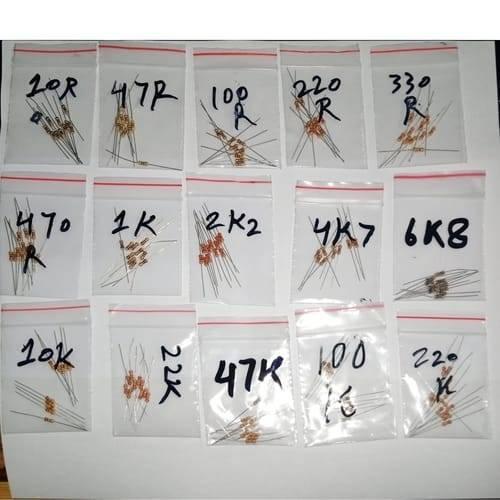 150pcs Resistor Pack Of 15 Values 10r,47r,100r,220r,330r,470r,1k,2.2k,4.7k,6.8k,10k,22k,47k,100k,220k