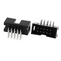 10 Pin 2.54mm Frc Male Right Angle Connector Ide Connector