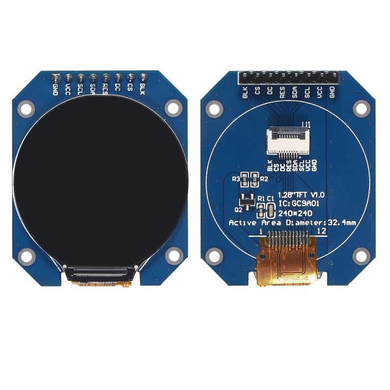Round Watch 240×240 1.28-inch Display Module – GC9A01A