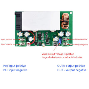 600w Buck Converter For Solar Panels High Power Step-down Power Dc-dc Buck Converter Supply Module 12-75v To 2.5-50v 25a Adjustable Regulated Power