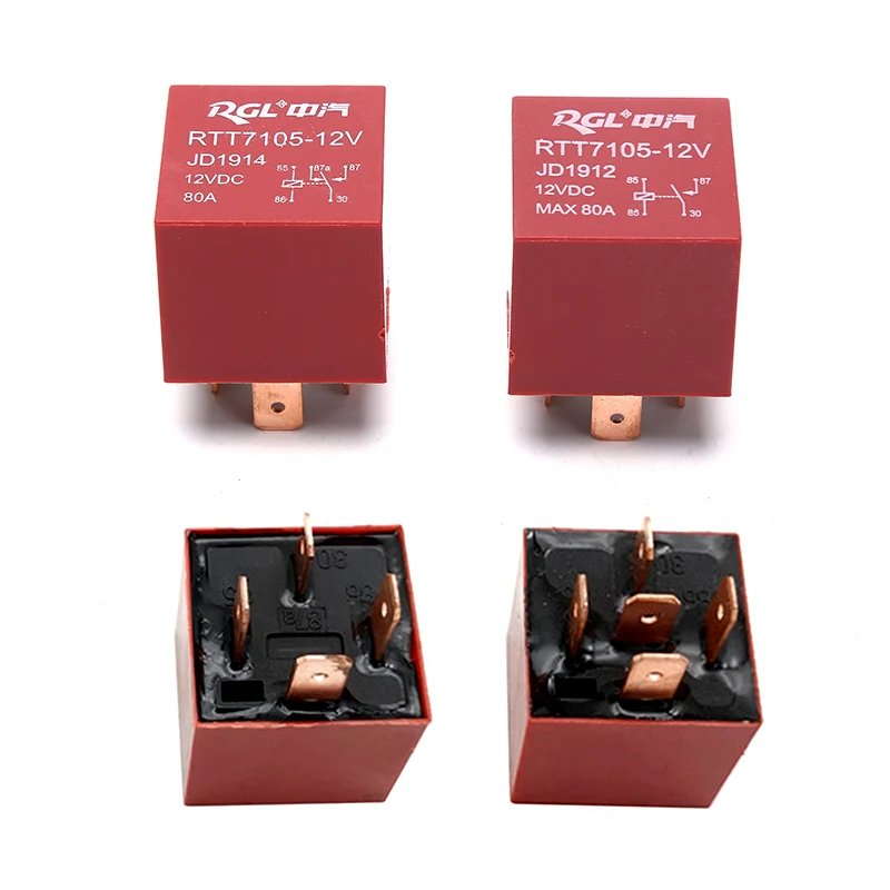 RGL RTT7105-12V High Current 80A Automotive Relay 4-Pin JD1912 – 12VDC