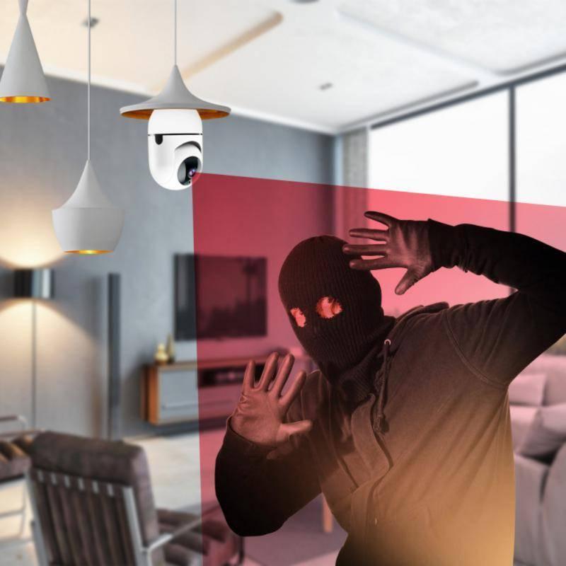 Camera V380 Pro E27 360 Degree Led Light 1080p Wireless Panoramic Home Security Bulb Lamp Ip Camera