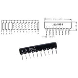 SIL 470R Resistor Pack 7 Resistor 10 pin 470 Ω