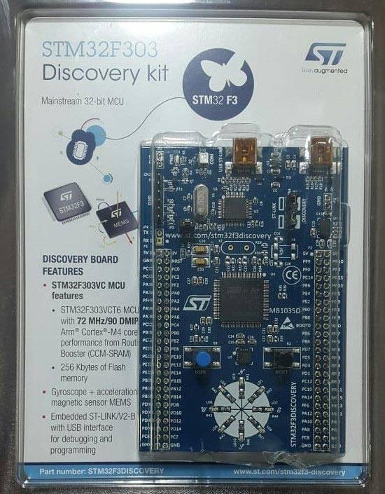 Stm Discovery Kit Stm32f3 Stm32f303vc With Programming Cable