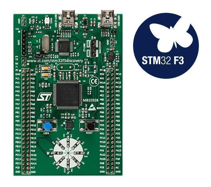 Stm Discovery Kit Stm32f3 Stm32f303vc With Programming Cable