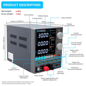 SUGON 3010PM Programmable DC Power Supply 30V 10A Voltage Current Regulator Stabilized Power Supply Voltage Switch AC 220V 110V