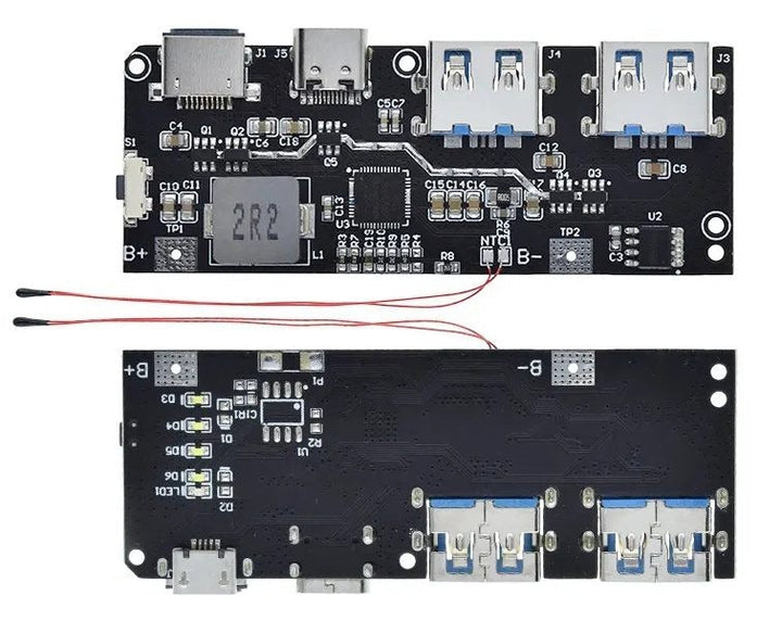 SW6206 SW6208 QC4 PD3.0 22.5W Power Bank Module front indicators Version C | Fast Charging | Digilog.pk