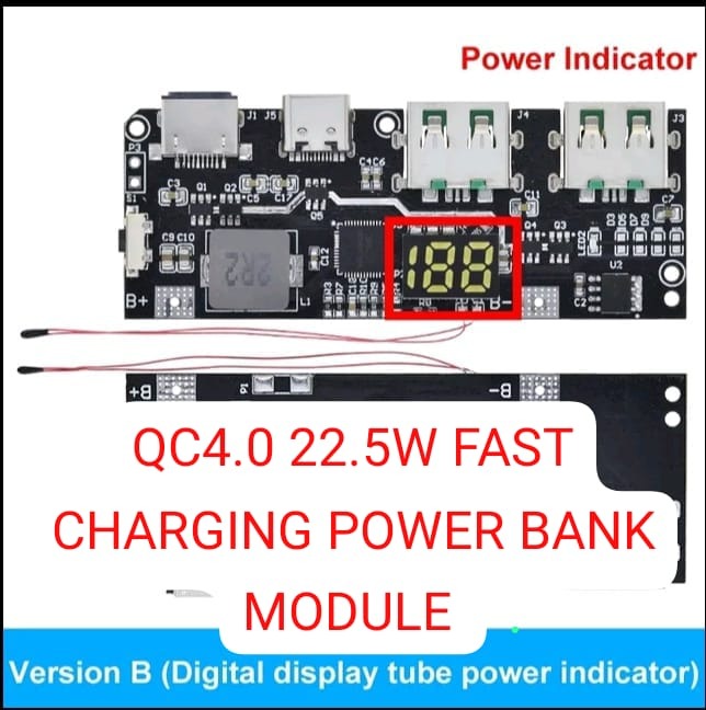 SW6206 SW6208 QC4 PD3.0 22.5W Power Bank Module led Version B| Fast Charging | Digilog.pk